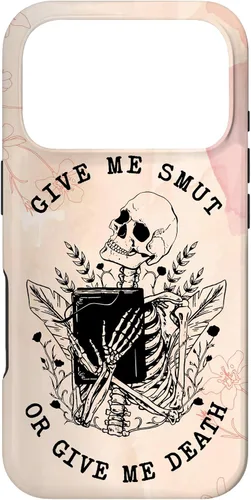 Vista 30 de iPhone 16 Romance Book Lover Smut Reader Give Me Smut Or Give Me Death Case