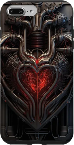 Vista 9 de Funda biomecánica y mecánica con diseño de estilo alienígena para iPhone 14