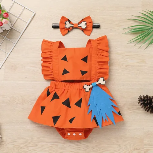 Vista 2 de IMEKIS Disfraz de hombre de las cavernas para bebé recién nacido, traje de primer cumpleaños, Halloween, cosplay, sesión de fotos para niños y niñas