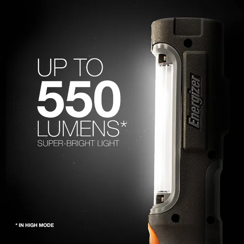 Vista 4 de Energizer HC-550 LED Flashlight, Water Resistant LED Magnetic Work Light, Flash Light with AA Batteries Included, Pack of 1 (Pack of 4)