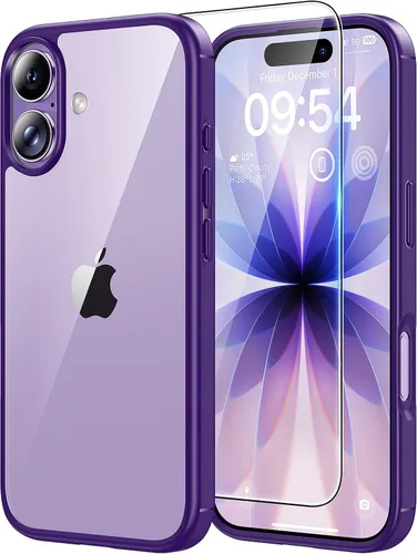 Vista 142 de TAURI Funda para iPhone 17, antiamarilleamiento con protector de pantalla, protección de grado militar, a prueba de golpes, delgada para iPhone 17