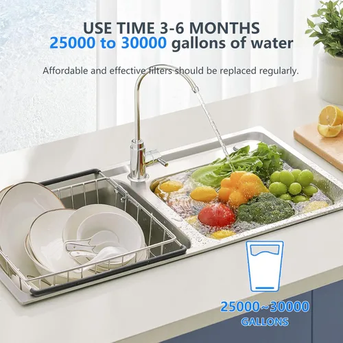 Vista 7 de BLUERISE Filtro de agua de 5 micrones de 10 x 4.5 pulgadas, repuesto para sedimentos para toda la casa, filtro de agua para el hogar, filtro
