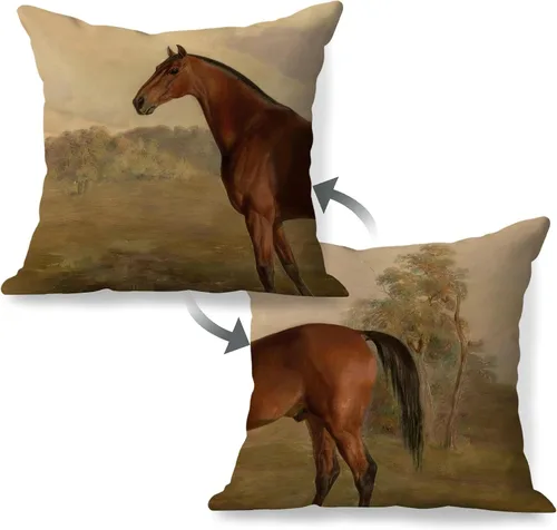 Vista 16 de Fundas de almohada de 12 x 20 pulgadas, regalos para amantes de los caballos, fundas de almohada lumbares decorativas para el hogar, sala de estar