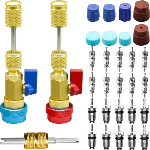 Vista 8 de CANIPHA Kit de núcleo de válvula de aire acondicionado, kit de conversión R12 a R134a R134a Sistema de refrigeración A/C núcleo de válvula, kit