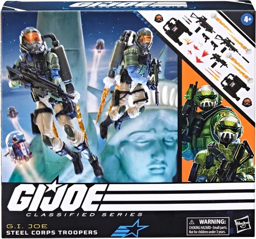 Vista 2 de G.I. Joe Classified Series Steel Corps Troopers, figura de acción coleccionable, 95, figuras de acción de 6 pulgadas para niños y niñas, con 28