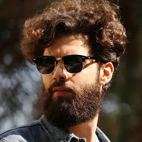 Vista 2 de grinderPUNCH Gafas de sol polarizadas súper oscuras semi sin montura para hombres y mujeres, 70s 80s, gafas de sol vintage para hombres y mujeres