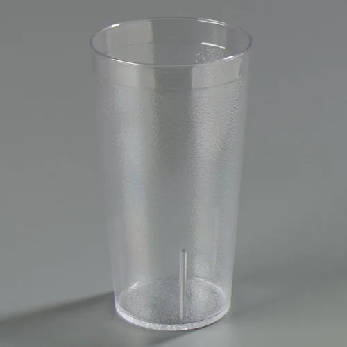 Vista 8 de Vasos de plástico Carlisle, apilables, resistentes a la rotura, sin BPA, 12 onza, Transparente