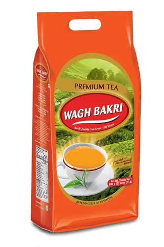 Vista 2 de Mezcla de té internacional Wagh Bakri, calidad superior, 2 libras