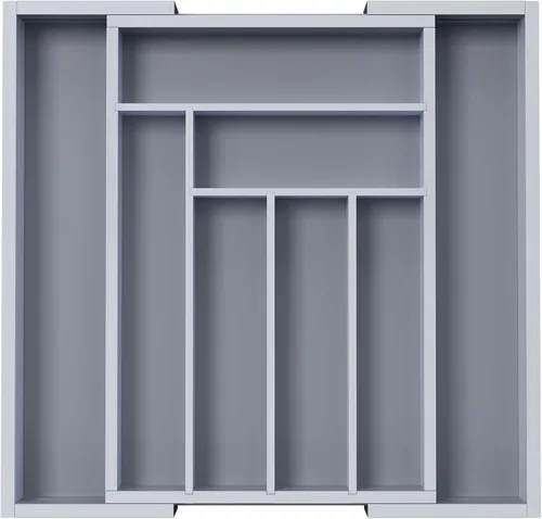 Vista 15 de Pipishell - Organizador de Cajones Extensible de Bambú para Soporte de Utensilios, Bandeja de Cubiertos Ajustable, Organizador de Divisores