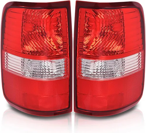 Vista 20 de PIT66 Luces Traseras, Compatible con Ford F150 2009 2010 2011 2012 2013 2014 Pickup SVT, Lente Negro, Acabado Cromado, Juego de Lámparas Traseras 1