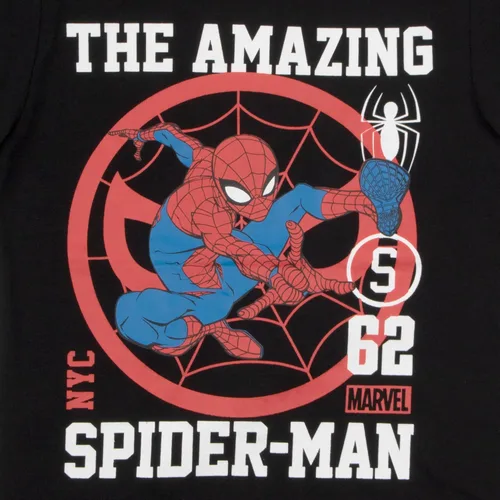 Vista 8 de Marvel Paquete de 2 camisetas de Spider-Man para niños, camiseta de béisbol y camiseta de Spiderman, paquete de 2 unidades para niños