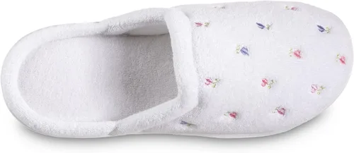 Vista 5 de isotoner Pantuflas tipo zueco bordadas extra pequeñas para mujer