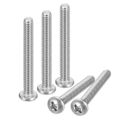 Vista 22 de uxcell Tornillos de máquina de cabeza redonda de 1/4-20x1, tornillo de acero inoxidable 304 18-8, accionamiento Phillips, totalmente roscado