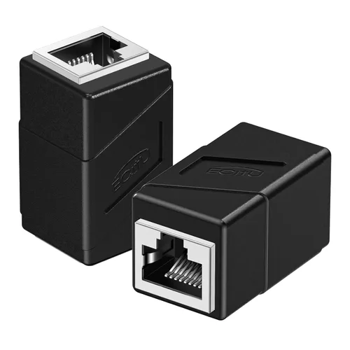 Vista 9 de Acoplador RJ45, adaptadores Ethernet de 2 pak, hembra a hembra, modular recto de 8 pines, conectores de red para cable Ethernet Azul