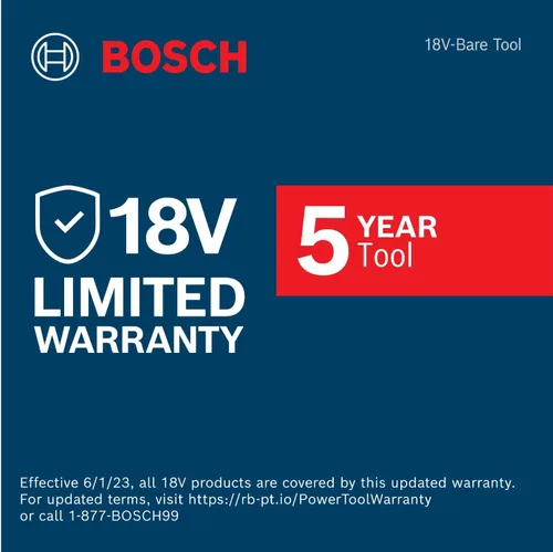 Vista 18 de Bosch GTB18V-45N 18V Sin Escobillas 1/4 In. Atornillador Hexagonal (Herramienta Sola)