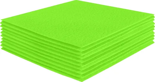 Vista 166 de FabricLA Hojas de fieltro acrílico para manualidades, cuadrados de fieltro precortados suaves de 4 x 4 pulgadas (3.9 in x 3.9 in), utiliza hojas