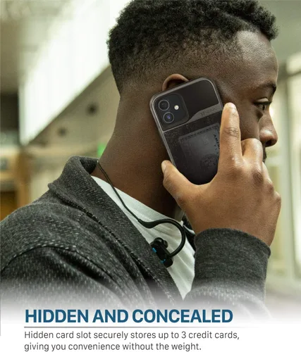 Vista 3 de VENA vCommute - Funda tipo cartera compatible con Apple iPhone 11 (6.1 pulgadas 2019), (protección contra caídas de grado militar) con tapa y ranura