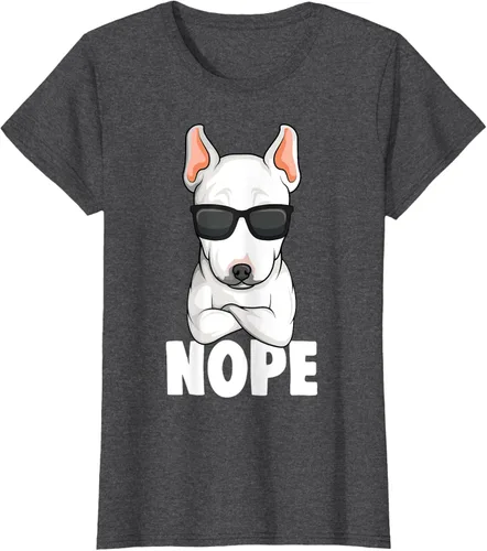 Vista 4 de Camiseta de perro Bull Terrier para niños y mujeres, Negro