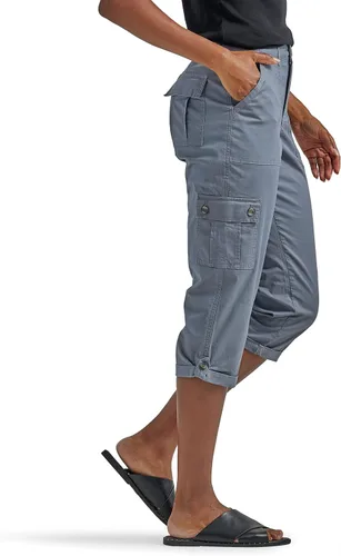Vista 2 de Lee Ultra Lux Comfort con pantalón capri tipo cargo flexible para mujer