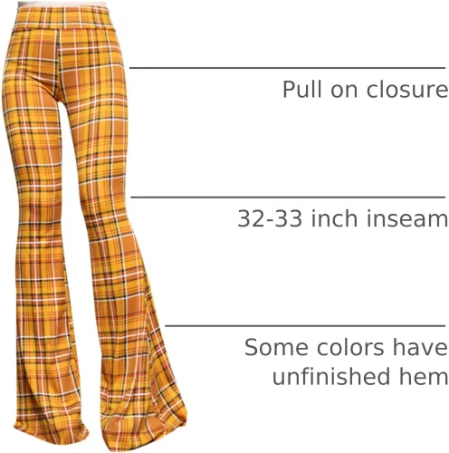Vista 91 de ShopMyTrend - Pantalones de yoga largos con piernas anchas y acampanadas estilo palazzo, con cintura alta, para mujer