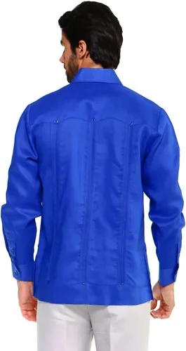 Vista 8 de Mojito Collection Guayabera de polialgodón de manga larga, Real