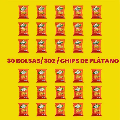 Vista 5 de Mayté Chips de plátano – Limón chile, 30 paquetes individuales (3 onzas cada uno) – Sin OMG, sin gluten, aperitivos saludables – Sin conservantes ni