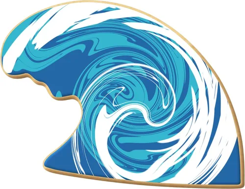 Vista 3 de Foose Cortadores de galletas Wave Cookie Cutter 4.25" - Fabricado en los Estados Unidos