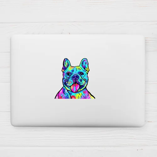 Vista 2 de Enduring - Calcomanías para parachoques de bulldog francés, impermeables, personalizadas, impermeables, para ventanas, calcomanías de pared