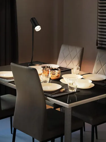 Vista 8 de PESUTEN Lámparas de mesa inalámbricas, luz de mesa portátil a pilas con cabezal de ángulo ajustable magnético, lámpara recargable de 5000 mAh