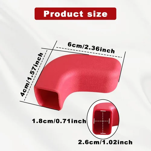 Vista 2 de 2 fundas de gancho de remolque para parachoques, protector de gancho de remolque rojo, compatible con Jeep Wrangler JK JL Gladiator TJ, accesorios