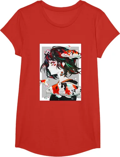 Vista 60 de Camiseta de anime anime japonés estético Otaku Negro