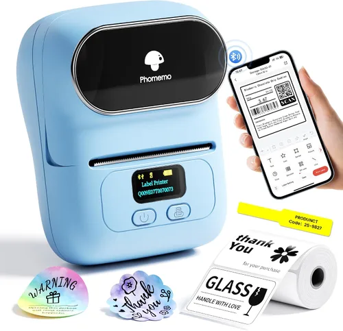 Vista 21 de Phomemo Etiquetadoras M110, impresora térmica portátil Bluetooth con Negro