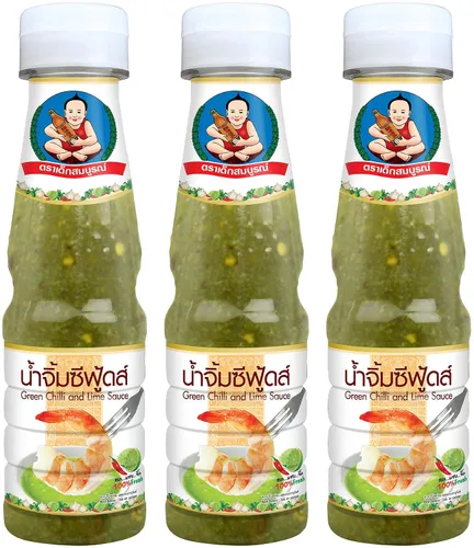 Vista 8 de Salsa de mariscos Healthy Boy (chile verde y lima), 6 onzas, producto de Tailandia (paquete de 1)