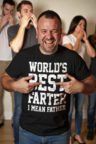 Vista 2 de Camiseta Tstars World Best Farter I Mean Father, regalos divertidos para papá de hija hijo, camiseta graciosa para hombres A1