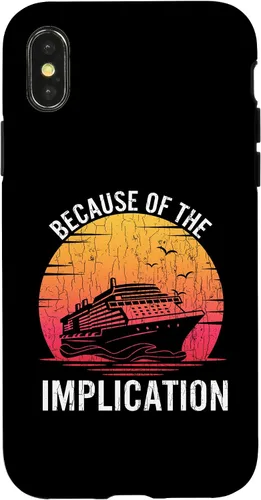 Vista 4 de Funda gráfica divertida para iPhone 15 debido a su implicación