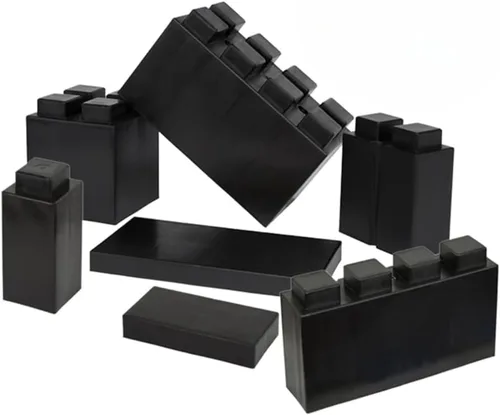 Vista 36 de EverBlock Paquete modular de plástico de tamaño natural de 3 x 3 pulgadas Bloques de construcción gigantes Fácil de conectar y reutilizar Uso