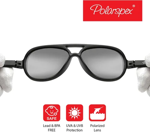 Vista 4 de PolarSpex Gafas de sol para niños flexibles polarizadas sin BPA para edades de 3 a 7 años