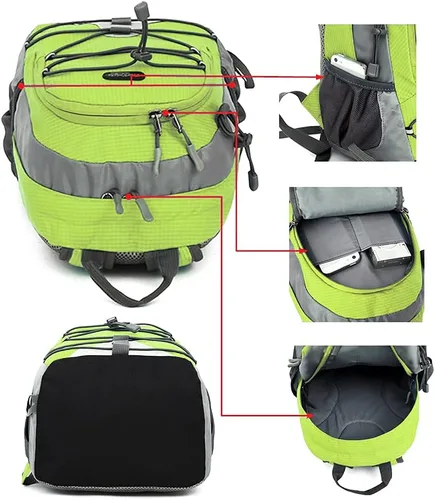 Vista 7 de Mochila pequeña de senderismo de 10L para niños de 3 a 6 años, para niñas y niños menores de 4 pies, mini mochila impermeable para deportes al aire