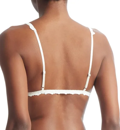 Vista 2 de hanky panky Bridal I DO Shimmer Lace Triangle Bralette (157491)