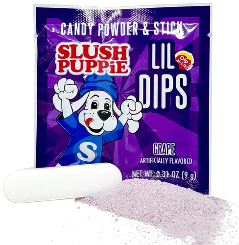 Vista 6 de Slush Puppie Lil Dips - Palitos de inmersión a granel con caramelo en polvo, paquete variado de 36