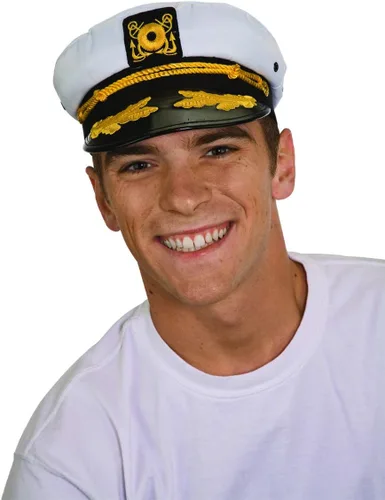 Vista 6 de Jacobson Hat Company sombrero de capitán de yate para hombres adultos