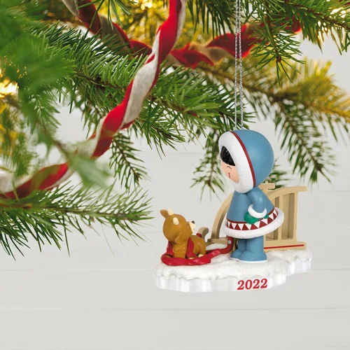 Vista 6 de Hallmark Keepsake Adorno de Navidad, plástico, 2022 con fecha de año, Frosty Friends