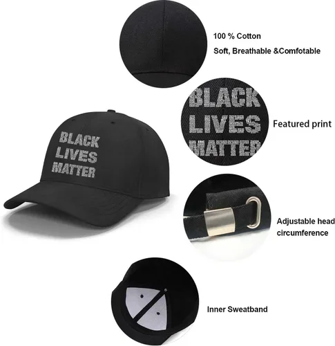 Vista 3 de Gorra de béisbol ajustable para papá, sombrero de algodón no estructurado