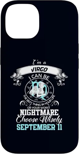 Vista 4 de Virgo Zodiac Sign Astrology Horoscope September 11 Birthday Case for iPhone 17