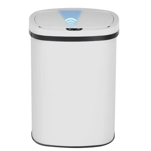 Vista 10 de PayLessHere Basurero automático de cocina con tapa, 50 litros, 13 galones, sin tacto, de acero inoxidable cepillado, de alta capacidad, para baño