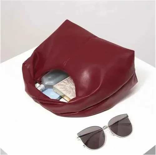 Vista 2 de Color sólido Top Embrague Bolso Elegante Twist Cuadrado Simple Versátil Viaje Bolso Mujer Diseñador Bolsos Señora Bolso Monederos