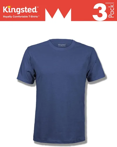 Vista 2 de Kingsted - Paquete de camisetas para hombre, cómodas, suaves, premium, ajuste clásico