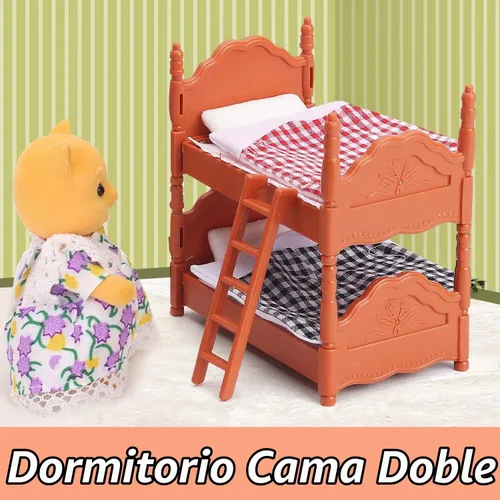 Vista 4 de Juego de muebles para casa de muñecas para niños, juguetes en miniatura