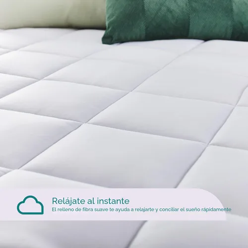 Vista 5 de Sleep Innovations Top de colchón enrevesado, color blanco. completo, Blanco, King