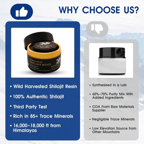 Vista 7 de Resina Shilajit pura del Himalaya, energía orgánica y apoyo a la inmunidad, máxima potencia con más de 85 minerales traza y ácido fúlvico, Shilajit